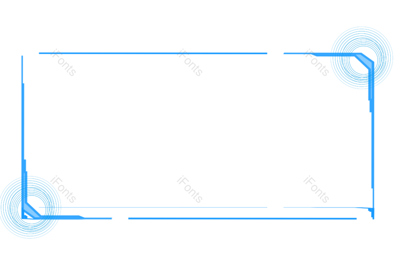 蓝色图片,标题框元素,PNG,免抠素材
